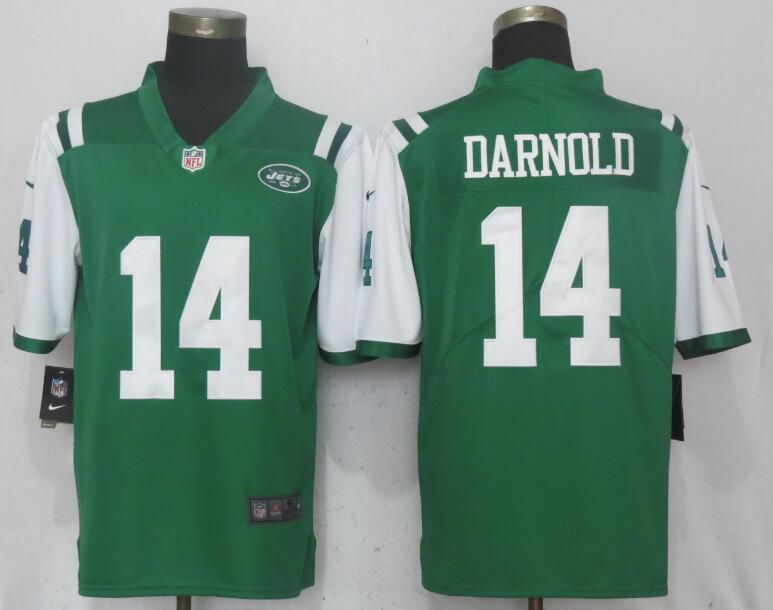 Men New York Jets #14 Darnold Green Vapor Untouchable Limited Player Nike NFL Jerseys->san francisco 49ers->NFL Jersey